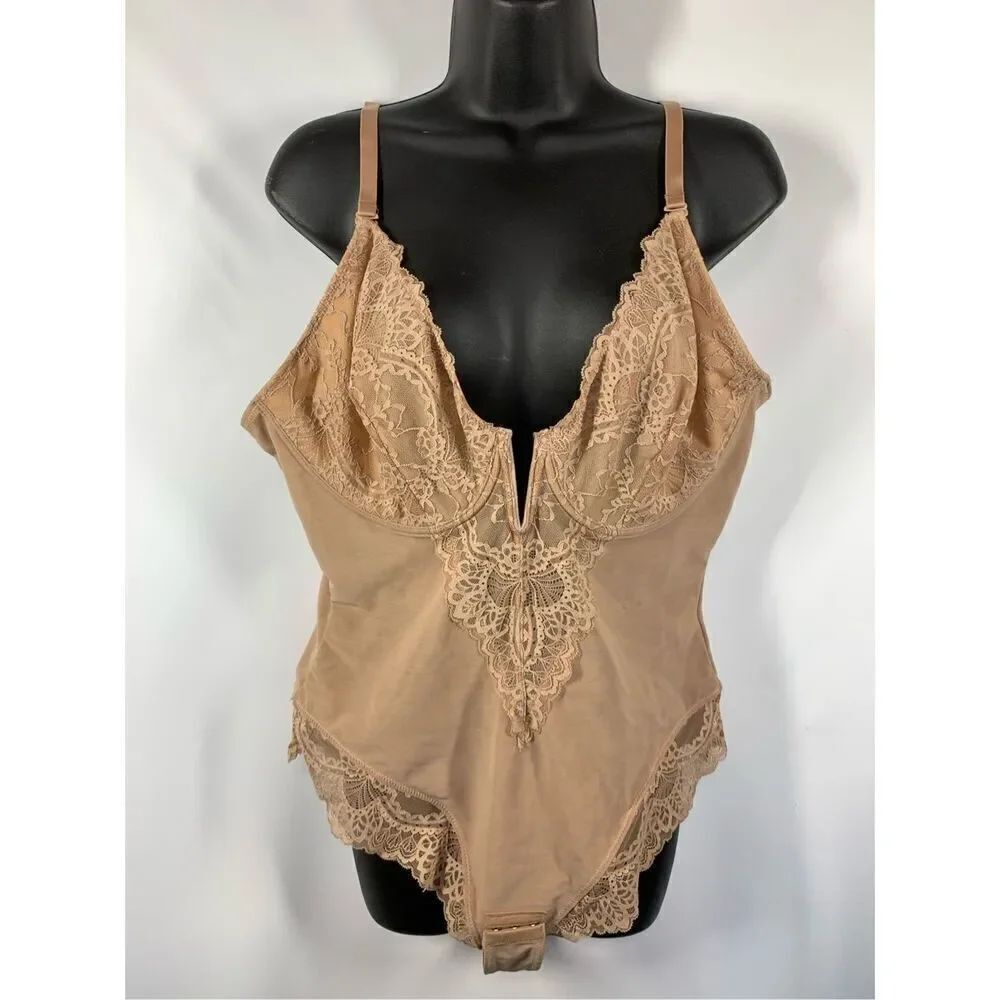 Popilush Bodysuit Underwire Thong Shapewear Size XXL NWT